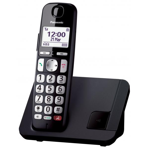 Panasonic KX-TGE250 Telefono DECT Identificatore di chiamata Nero - EUROBABYLON