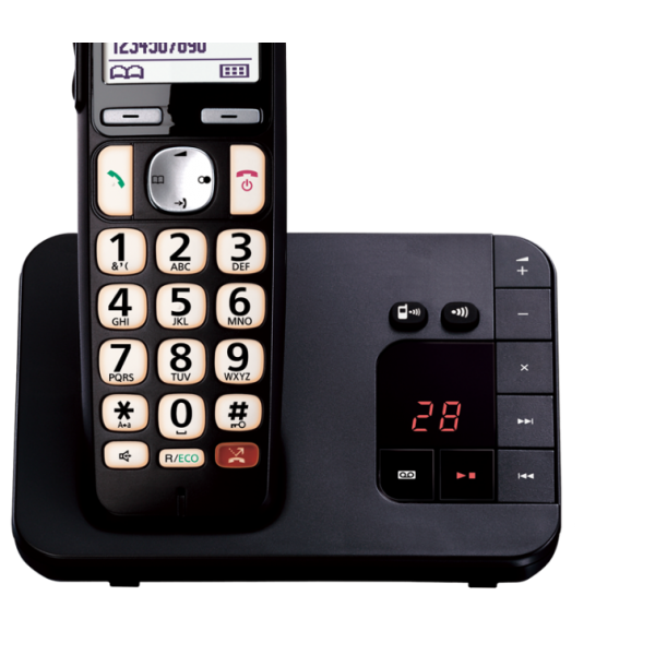 Panasonic KX-TGE260JTB telefono Telefono DECT Identificatore di chiamata Nero - EUROBABYLON