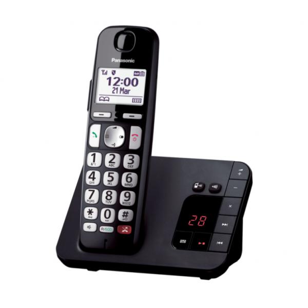 Panasonic KX-TGE260JTB telefono Telefono DECT Identificatore di chiamata Nero - EUROBABYLON