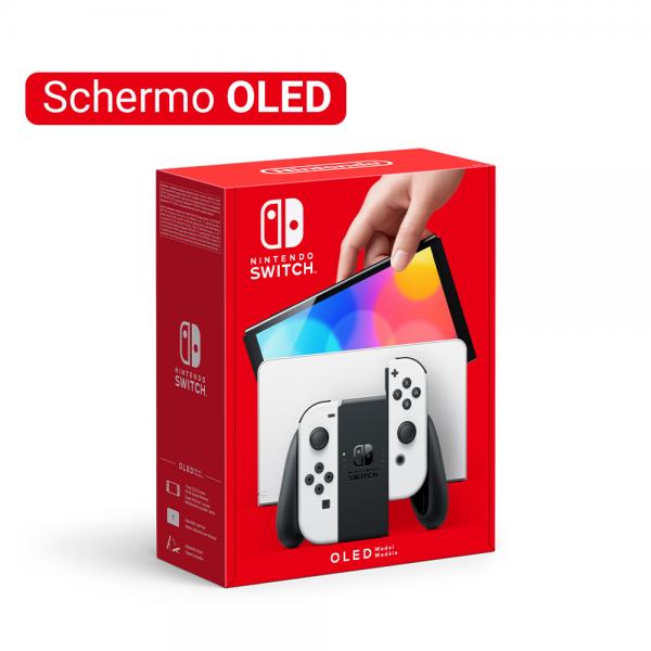 Nintendo Switch (modello Oled) Bianco, schermo 7 pollici - EUROBABYLON