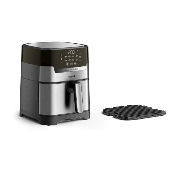 Tefal Easy Fry & Grill EY505D Singolo 4,2 L Indipendente 1550 W Friggitrice ad aria calda Acciaio inossidabile - EUROBABYLON