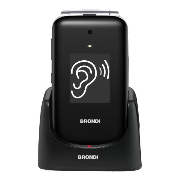 Brondi Amico Supervoice 7,11 cm (2.8") Nero Telefono per anziani