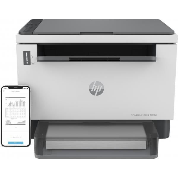 HP LaserJet Stampante multifunzione Tank 1604w, Bianco e nero, Stampante per Aziendale, Stampa, copia, scansione, Scansione verso e-mail; Scansione verso e-mail/PDF; scansione verso PDF; Wi-Fi dual band - EUROBABYLON  #