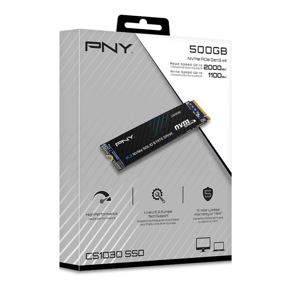 PNY CS1030 M.2 500 GB PCI Express 3.0 3D NAND NVMe