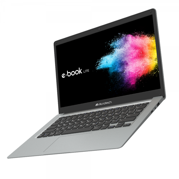 Microtek e-book Lite Computer portatile 35,8 cm (14.1") Full HD Intel Celeron 4 GB LPDDR4-SDRAM 64 GB eMMC Wi-Fi 5 (802.11ac) Windows 10 Education Grigio