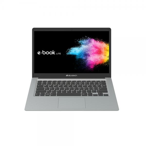 Microtek e-book Lite Notebook 35.8 cm (14.1") Full HD Intel Celeron 4 GB LPDDR4-SDRAM 64 GB eMMC Wi-Fi 5 (802.11ac) Windows 10 Education Gray