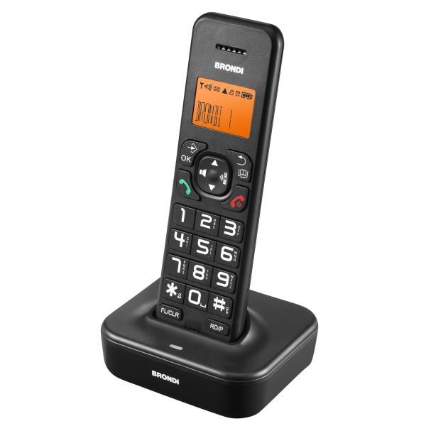 Brondi Bravo Star Telefono DECT Identificatore di chiamata Nero