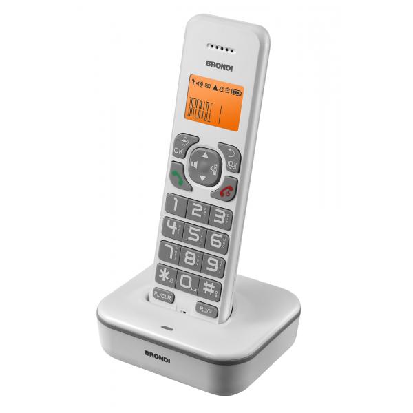 Brondi Bravo Star Telefono DECT Identificatore di chiamata Grigio, Bianco - EUROBABYLON