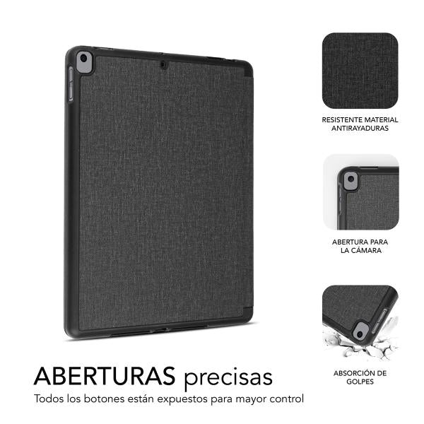 SUBBLIM FUNDA TABLET IPAD 10.2'' 9/8/7 Gen BLACK - EUROBABYLON