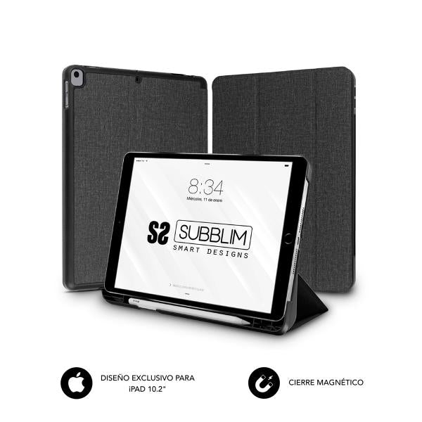 SUBBLIM FUNDA TABLET IPAD 10.2'' 9/8/7 Gen BLACK - EUROBABYLON