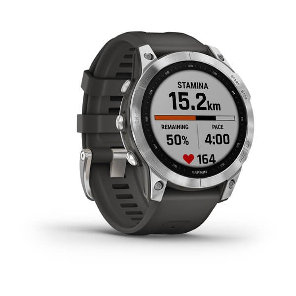 Garmin fenix 7 3,3 cm (1.3") MIP 47 mm Digitale 260 x 260 Pixel Touch screen Argento Wi-Fi GPS (satellitare)