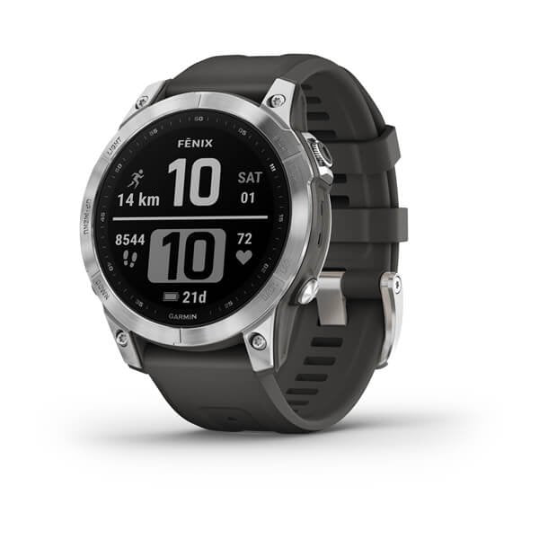 Garmin fenix 7 3,3 cm (1.3") MIP 47 mm Digitale 260 x 260 Pixel Touch screen Argento Wi-Fi GPS (satellitare) - EUROBABYLON