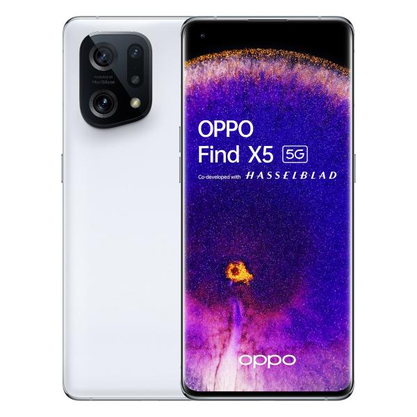 OPPO Find X5 16,6 cm (6,55 Zoll) Dual-SIM Android 12 5G USB Typ-C 8 GB 256 GB 4800 mAh Weiß