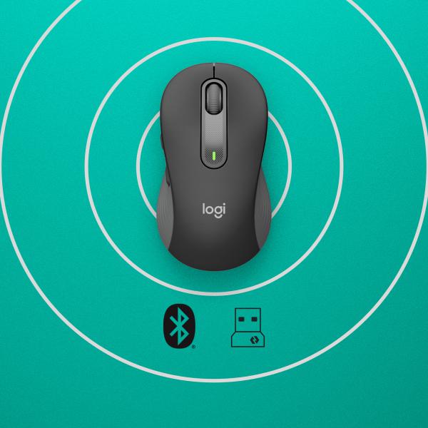 Logitech Signature M650 for Business mouse Mano destra RF senza fili + Bluetooth Ottico 4000 DPI - EUROBABYLON