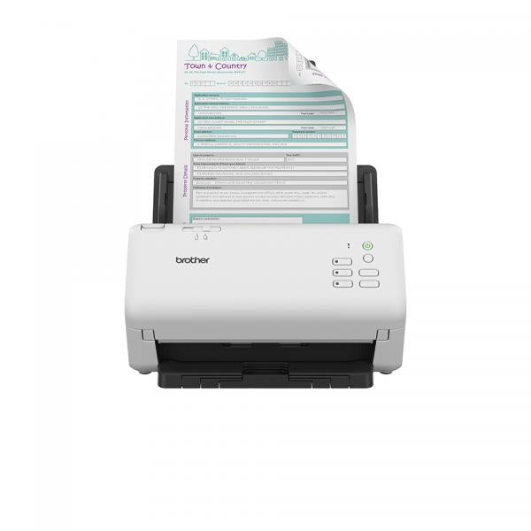 Brother ADS-4300N Scanner ADF 600 x 600 DPI A4 Nero, Bianco