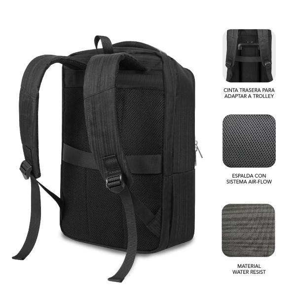 SUBBLIM MOCHILA BUSINESS V2 AP 16'' NEGRO borsa per notebook 40,6 cm (16") Zaino Nero - EUROBABYLON