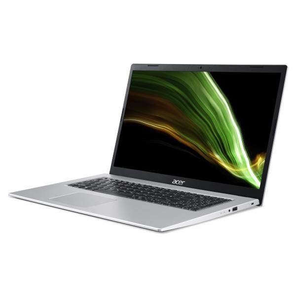 Acer Aspire 3 A317-53-70PE Computer portatile 43,9 cm (17.3") Full HD Intel Core i7 i7-1165G7 8 GB DDR4-SDRAM 512 GB SSD Wi-Fi 5 (802.11ac) Windows 11 Home Argento