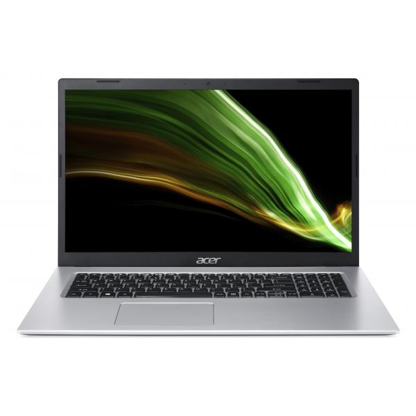 Acer Aspire 3 A317-53-70PE i7-1165G7 Computer portatile 43,9 cm (17.3") Full HD Intel Core i7 8 GB DDR4-SDRAM 512 GB SSD Wi-Fi 5 (802.11ac) Windows 11 Home Argento