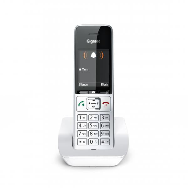 Gigaset Comfort 501 Telefono DECT Identificatore di chiamata Argento, Bianco - EUROBABYLON