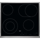 AEG HK634060XB Nero Da incasso 60 cm Ceramica 4 Fornello(i) - EUROBABYLON