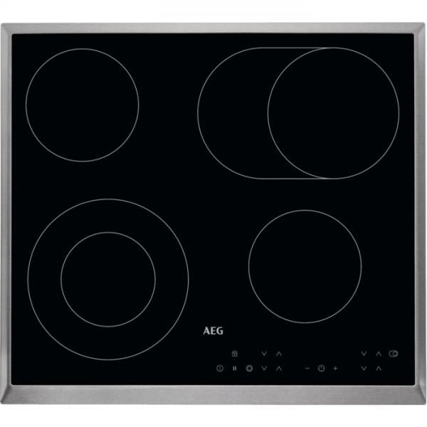 AEG HK634060XB Nero Da incasso 60 cm Ceramica 4 Fornello(i) - EUROBABYLON