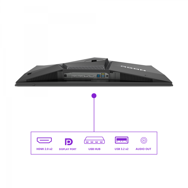 AOC AGON PRO AG276QZD2 Monitor PC 67,8 cm (26.7") 2560 x 1440 Pixel Quad HD QD-OLED Grigio - EUROBABYLON