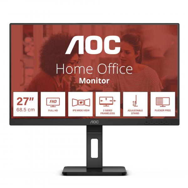 AOC E3 27E3QAF LED display 68,6 cm (27") 1920 x 1080 Pixel Full HD Nero - EUROBABYLON