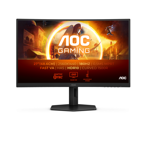 AOC G4 CQ27G4X Monitor PC 68,6 cm (27") 2560 x 1440 Pixel Quad HD LCD Nero - EUROBABYLON