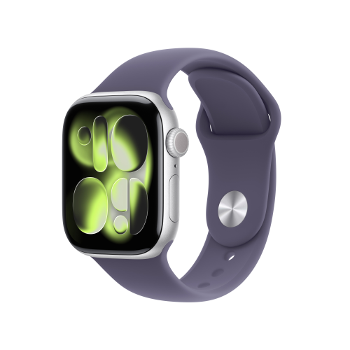 APPLE WATCH 11 42MM GPS ALLUMIN.SILVER-VI VIOLA NEBBIA SPORT BANND M/L 2025 - EUROBABYLON
