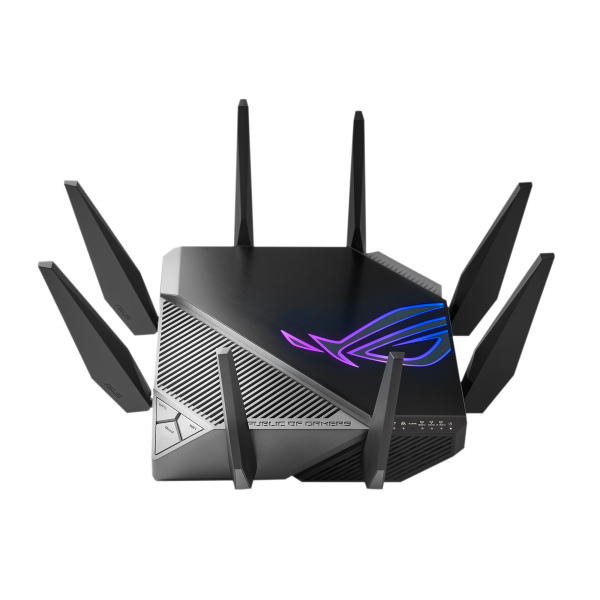 ASUS GT-AXE11000 router wireless Gigabit Ethernet Tri-band (2,4 GHz/5 GHz/6 GHz) Nero - EUROBABYLON