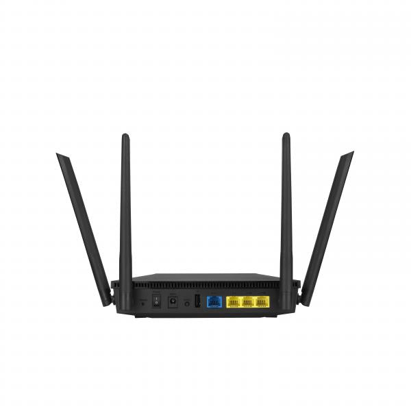 ASUS RT-AX53U router wireless Gigabit Ethernet Dual-band (2.4 GHz/5 GHz) Nero - EUROBABYLON