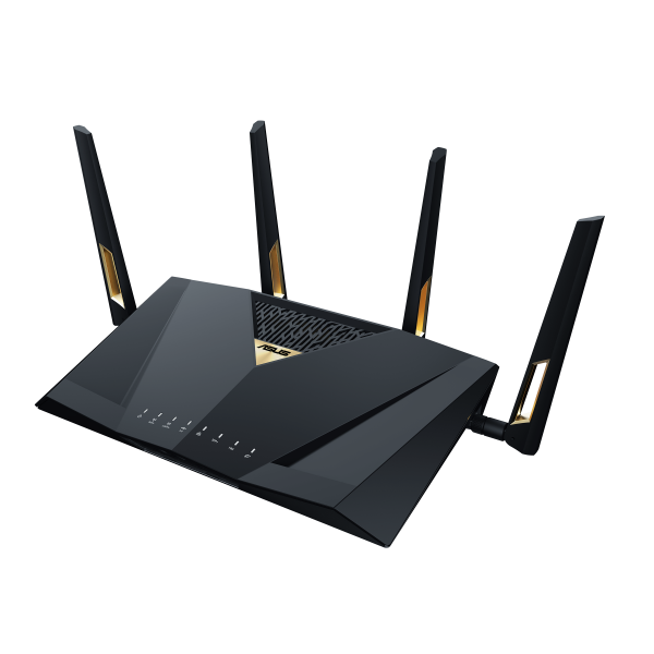 ASUS RT-BE88U router wireless 10 Gigabit Ethernet Dual-band (2.4 GHz/5 GHz) Nero, Grigio - EUROBABYLON