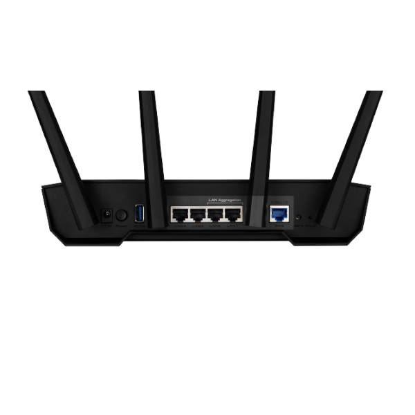 ASUS TUF Gaming AX3000 V2 router wireless Gigabit Ethernet Dual-band (2.4 GHz/5 GHz) Nero, Arancione - EUROBABYLON