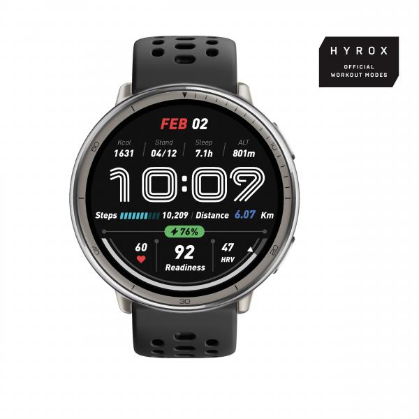 Amazfit Active 2 3,35 cm (1.32") AMOLED Digitale 466 x 466 Pixel Touch screen Argento GPS (satellitare) - EUROBABYLON