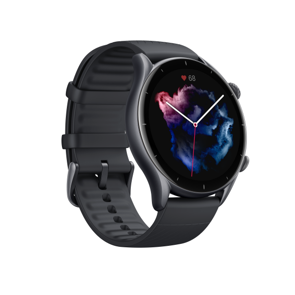 Amazfit GTR 3 Pro 3,68 cm (1.45") AMOLED 46 mm Digitale 480 x 480 Pixel Touch screen Nero Wi-Fi GPS (satellitare) - EUROBABYLON