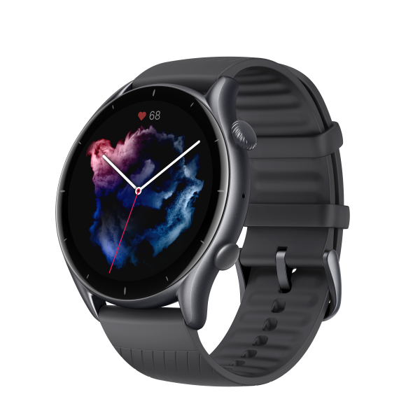 Amazfit GTR 3 Pro 3,68 cm (1.45") AMOLED 46 mm Digitale 480 x 480 Pixel Touch screen Nero Wi-Fi GPS (satellitare) - EUROBABYLON