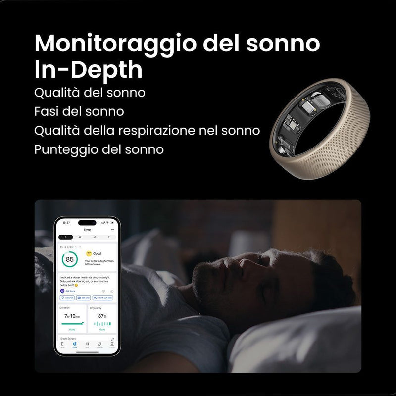 Amazfit Helio Ring Anello intelligente con activity tracker Titanio - EUROBABYLON
