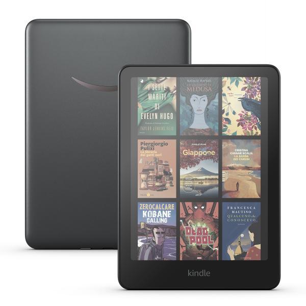Amazon Il Nuovo Kindle Colorsoft Signature Edition (32 GB) Con schermo a colori, luminosità frontale a regolazione automatica, ricarica wireless e lunga durata della batteria - EUROBABYLON