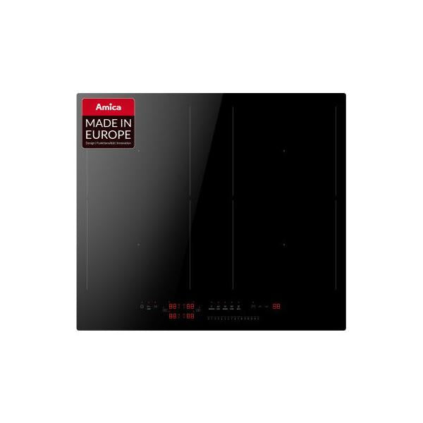 Amica KMI 776 660 C piano cottura Nero Da incasso 60 cm Piano cottura a induzione 4 Fornello(i) - EUROBABYLON