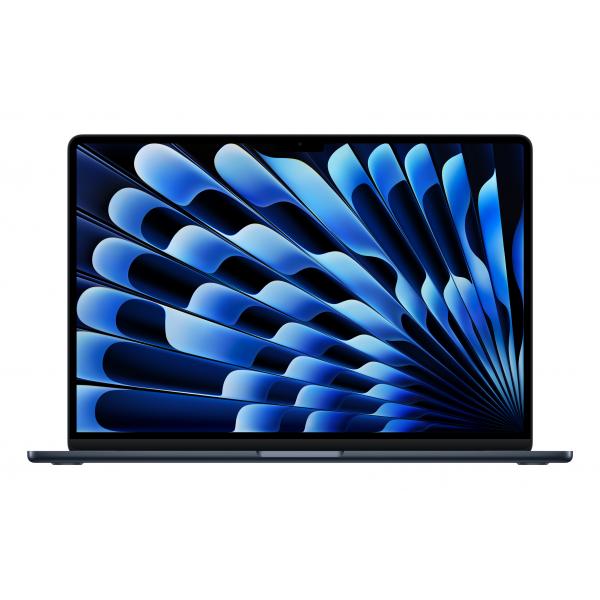 Apple MacBook Air 15'' M4 chip 10-core CPU 10-core GPU, 16GB, 256GB SSD - Mezzanotte - EUROBABYLON