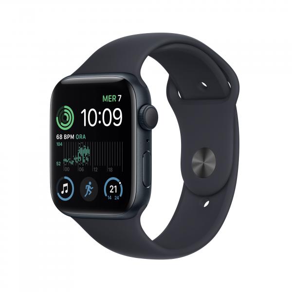 Apple Watch SE OLED 44 mm Digitale 368 x 448 Pixel Touch screen Nero Wi-Fi GPS (satellitare) - EUROBABYLON