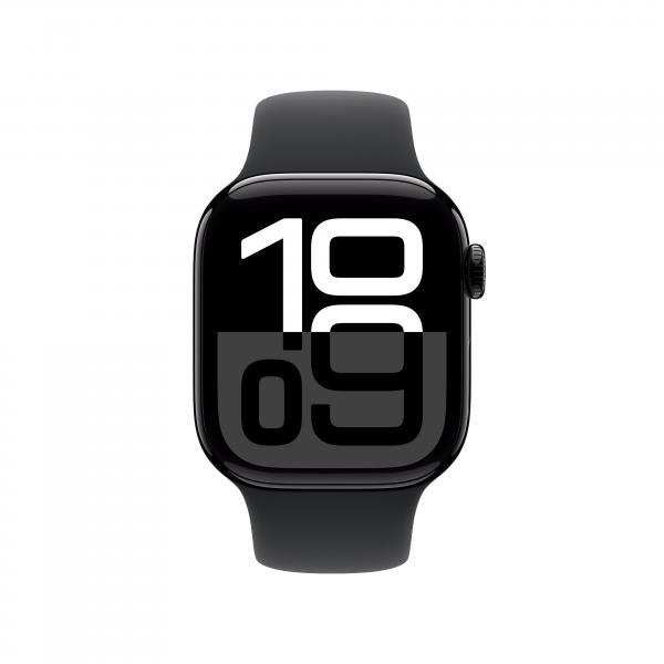 Apple Watch Series 10 Serie 10 GPS 42mm Cassa in Alluminio color Jet Black con Nero Sport Band - S/M - EUROBABYLON