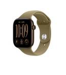 Apple Watch Series 12 GPS 42 mm Custodia in alluminio bronzo scuro con cinturino Sport verde oliva - S/M - EUROBABYLON