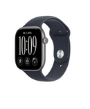Apple Watch Series 12 GPS 46 mm Custodia in alluminio grigio siderale con cinturino sportivo blu navy - M/L - EUROBABYLON