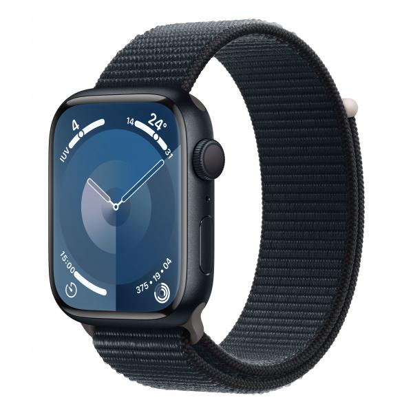 Apple Watch Series 9 45 mm Digitale 396 x 484 Pixel Touch screen Nero Wi-Fi GPS (satellitare) - EUROBABYLON