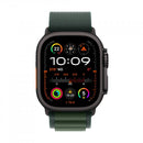 Apple Watch Ultra 2 GPS + Cellular 49mm Cassa Titanio Nero con Dark Green Alpine Loop - Medium - EUROBABYLON