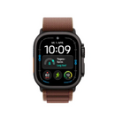 Apple Watch Ultra 4 GPS + Cellular 49mm Cassa in titanio nero con cinturino in vita in stile alpino bordeaux - M - EUROBABYLON
