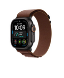 Apple Watch Ultra 4 GPS + Cellular 49mm Cassa in titanio nero con cinturino in vita in stile alpino bordeaux - M - EUROBABYLON
