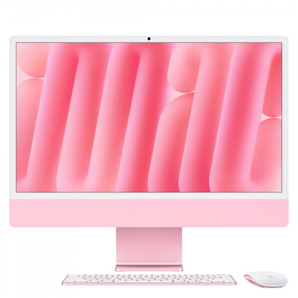 Apple iMac 24" 2024 4.5K M4 10C/10G 16/256GB Pink MWV43T/A - EUROBABYLON