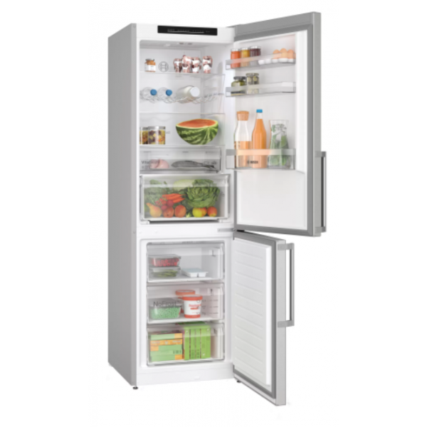 Bosch Serie 4 KGN36VICT frigorifero con congelatore Libera installazione 321 L C Acciaio inossidabile - EUROBABYLON